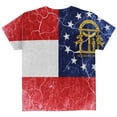thumbnail image 2 of Georgia Vintage Distressed State Flag All Over Youth T Shirt Multi YMD, 2 of 2