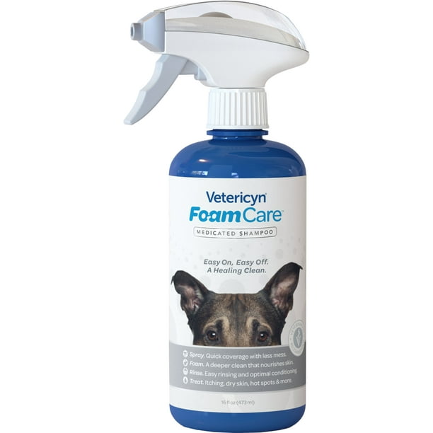 Vetericyn FoamCare Medicated Pet Shampoo, 16 oz.