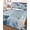 Blue, variant on Twin Quilt Bedding Set, Boho Spring Floral Reversible Summer Quilt 3 Pieces, Retro Flowers Plants Patchwork Grid Green Lightweight Bedspreads Coverlets with 2 Pillow Shams for All Seasons