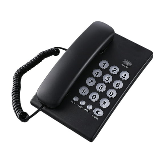 COOLHOOD Corded Landline Telephone Desk House Phone with Large Buttons Home Phone Corded Telephone for Home Office Hotel Bathroom