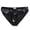 Black, variant on Women Panties Glossy Surface Breathable Solid Color Triangle Shape Elastic Waist Honeymoon Underwear High Waist Bright Mirror Paint Women Underpants Inner Wear Clothes