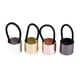 thumbnail image 4 of GOOHOCHY 3 anillos cilíndricos de metal para el cabello, bandas para el cabello, coleteros, accesorios para el cabello para mujeres y niñas (plata, oro rosa y negro)., 4 of 8