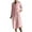 Pink, variant on Bigersell Women Dresses Casual Short Sleeve Women Autumn Solid Causal Round Neck Button Pockets 1/2 Sleeve Dress Maxi Dresses Regular Bodycon Dresses, Style 12548, Pink XXL