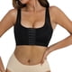 thumbnail image 1 of Gibobby Brasieres Anchos De Espalda Comodos Sujetadores ajustables con cierre frontal para mujer Post Bra Compression Tank Top Shapewear Top(Negro,XX-Grande), 1 of 5