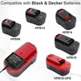 thumbnail image 5 of HQRP 9.6V-18V Ni-Mh Ni-Cd Battery Charger fits Black and Decker HPB18-OPE HPB18 HPB14 HPB12 Power Tool, 5 of 7