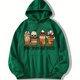 thumbnail image 1 of Sudadera Con Capucha Con Bolsillo De Canguro Con Estampado De Halloween, Sudadera Con Capucha De Manga Larga Informal Con Cordón, Ropa De Mujer, 1 of 4