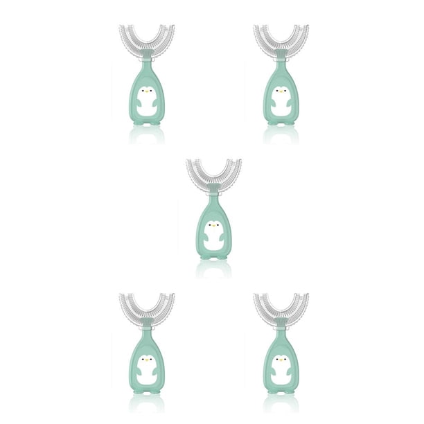 Bewildely Cepillo de de silicona para bebés Cepillo de Accesorios para niños Limpieza grande, verde Type2 NO2