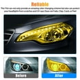 thumbnail image 3 of 12" x 72" Gloss Golden Yellow Headlight Taillight Fog Light Tint Film Vinyl Wrap, 3 of 8