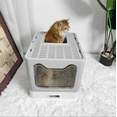 thumbnail image 3 of Pexzira XXL Stainless Steel Cat Litter Box with Lid Anti-Urine Leakage, Easy Cleaning, 3 of 5