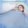 thumbnail image 2 of Aship Cooling Blanket Twin Size - Classic Stripe Cold Blanket for Hot Sleepers, Arc-Chill Thin Ice Cooling Summer Blanket to Relieve Night Sweats and Hot Flashes, Blue, 59"*79", 2 of 9