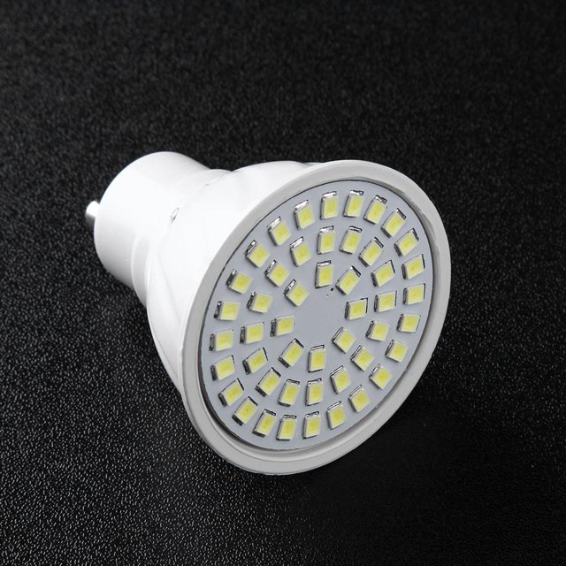 Lámpara GU10 AC 220-240V 48LED Bombilla de foco Lámpara de luz de foco de ahorro de energía (4W CW) Ndcxsfigh Nuevos Originales