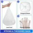 thumbnail image 3 of PLUHKN-8 Gallon Trash Bags, 110 Count Medium Garbage Bags Trash Can Liners for Bathroom Kitchen Office, Clear, Unscented, 3 of 4