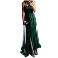 thumbnail image 2 of SELONE Prom Dresses Long Evening Dresses Sleeveless Rehearsal Dinner Dress Cocktail Dresses Maxi Formal Dress Off the Shoulder Elegant Dresses Bodycon Formal Formal Gowns Homecoming Dresses Green M, 2 of 7