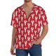 thumbnail image 1 of Fotbe Cartoon Lobster Camisa Estampada de Manga Corta para Hombre, Casual de Verano, Estilo Playero, Sin Arrugas-Large, 1 of 5