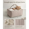 thumbnail image 3 of Cesta para pañales Blissful Diary Baby Sand con asa, 3 of 8