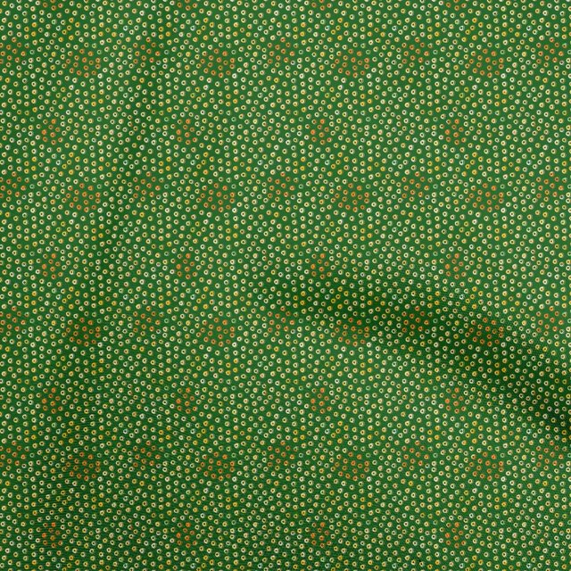 oneOone Rayon Green Fabric Dot Sewing Craft Projects Fabric Prints By Yard 56 Inch Wide