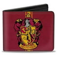 thumbnail image 2 of The Wizarding World of Harry Potter Wallet, Bifold, Gryffindor Crest Vertical Stripe Burgundy Gold, Vegan Leather, 2 of 3