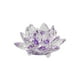 thumbnail image 1 of Yuarrent Cristal Flor de loto Minerales Feng Shui Esfera Cristales Flores Figuras decorativas para fiesta de recuerdos Decoración Púrpura, 1 of 6