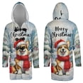 thumbnail image 3 of Merry Christmas Corgi Enjoys Woofmas Winter Xmas Holiday All Over Print 3D Hooded Duffle Toggle Coat Welsh Corgi Dog Lover Gifts Idea - 02022, 3 of 6