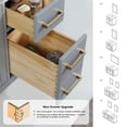 thumbnail image 5 of Ivy 48" Single Bathroom Vanity Cabinet Only in Royal&nbsp;Blue and Mirror, without Countertop, 5 of 5
