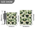 thumbnail image 6 of Yayeee Throw Blanket for Couch Soft Warm 50" x 60" Sofa Chair Bed Decoration, Green Circle, 6 of 7