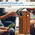 thumbnail image 2 of Nalacover Wallet Case for Samsung Galaxy A22 5G, Business PU Leather Unique Design Wristband Kickstand Credit Card Holder Slots Shockproof Scratch Resistant Phone Case for Samsung Galaxy A22 5G,Brown, 2 of 6