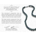 thumbnail image 5 of 14K Gold 7.0-7.5mm Black Akoya Cultured Pearl Necklace - AA+ Quality, 36" Opera Length, 5 of 7