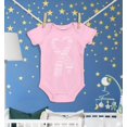 thumbnail image 3 of Shop4Ever Heart Ribbon Breast Cancer Word Cloud Baby's Bodysuit Infant Cotton Romper 6 Months Pink, 3 of 5