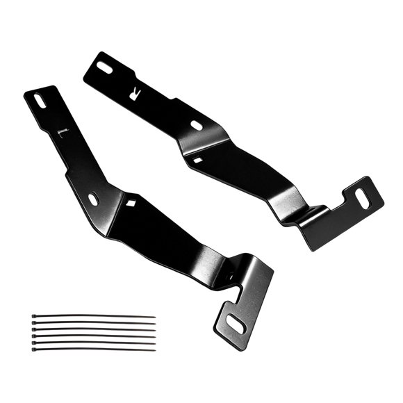 Unique Bargains Hood Hinge LED Light Mount Bracket for Dodge for Ram 2500 3500 2019-2024 Ditch Light Bracket Carbon Steel Extend Visual Reach Anti Fading 1 Pair
