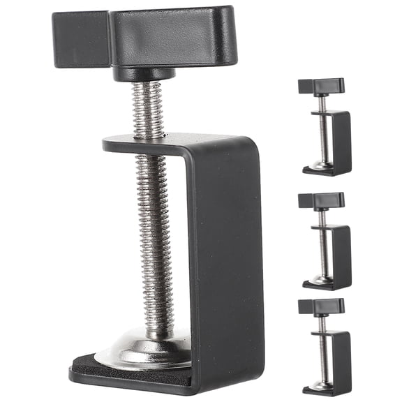 WHAMVOX  4 Pcs Table Mounting Clamp Universal Clamps for Desk Desktop