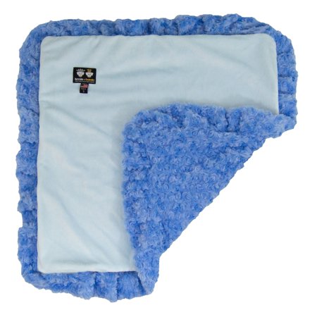 Bessie and Barnie Heavenly / Blue Sky Luxury Ultra Plush Faux Fur Pet/ Dog Reversible Blanket (Multiple Sizes)