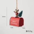 thumbnail image 4 of Precios Inmejorables, Selección navideña 3 buzón de hierro pintado con forma de boca de caballo colgante navideño con temática de muñeco de nieve y anciano para añadir un ambiente festivo Akmoler, 4 of 7