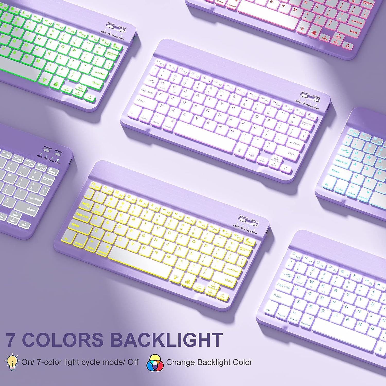 GEAK iPad Air 11 Keyboard Case, Purple photo 2