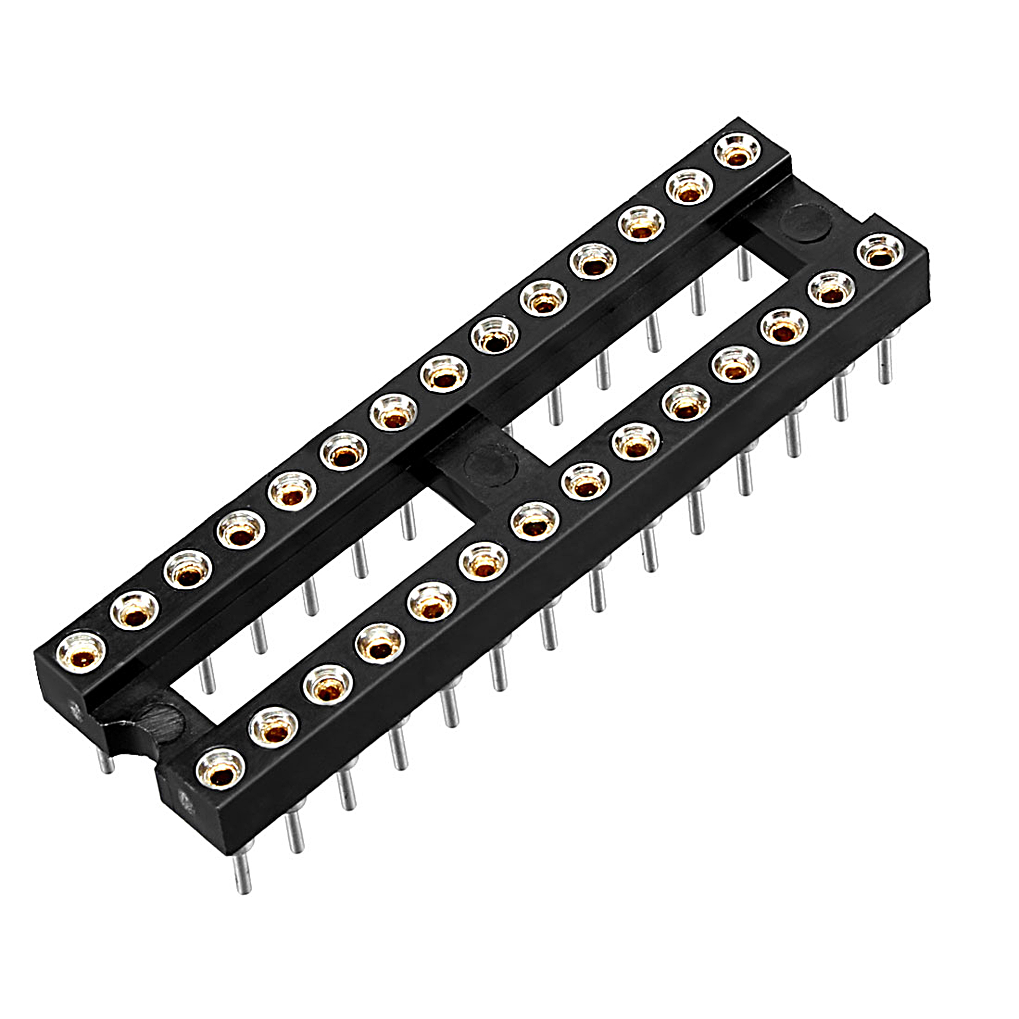 14pcs7.62mm Row Pitch 2 Row 28 Round Pins DIP IC Chip Socket Adaptor