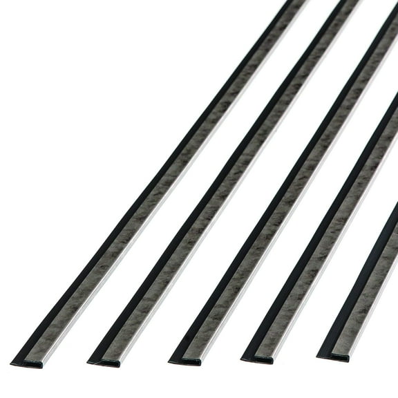 FASÄDE 47 in. Decorative Vinyl J Trim Galvanized Steel (5 Pack)