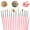Pink, variant on 15Pcs Cake Decorating Brushes, Cake Painting Brushes Kit Food Paint Brushes Fondant Sugar DIY Brush Set Cookie Decorating Supplies Candy Icing Pastry Brush for Baking(Pink)