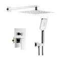 thumbnail image 4 of Kibi USA Cube Pressure Balanced 2-Function Shower System with Rough-In Valve Matte Black Matte, 4 of 5
