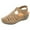 Beige, variant on Womens Wedge Platform Sandals Closed Toe Hollow out Fisherman Sandals Comfort Walking Shoes