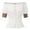 White, variant on Soft Medieval Tops With Solid Colors And Half Sleeves Large Top For Women Women'S T-Shirts Xxl