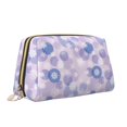 thumbnail image 2 of Naloa Winter With Snowflakes Leather Makeup Bag for Purse Travel, Portable Small Cosmetic Organizer for Women and Girls, Make up Bag with Zipper, 2 of 8