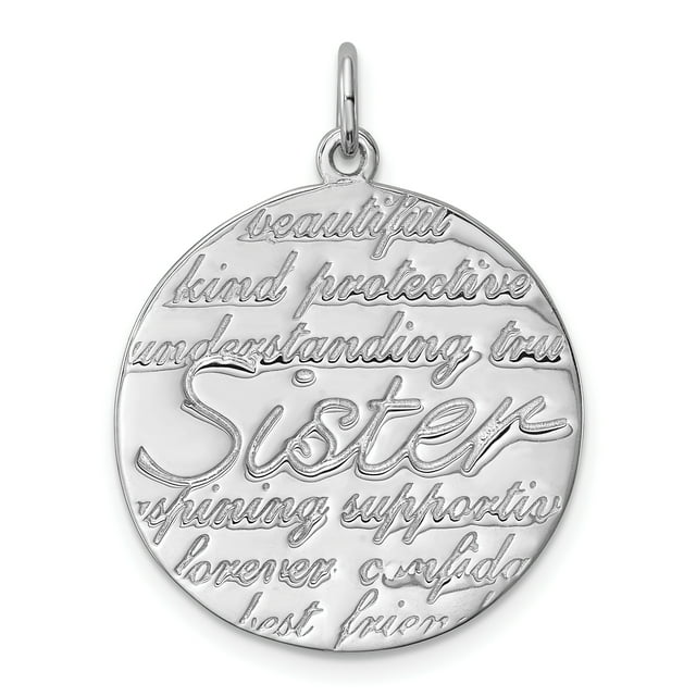 Collier Pendentif Frère en Argent Sterling 925
