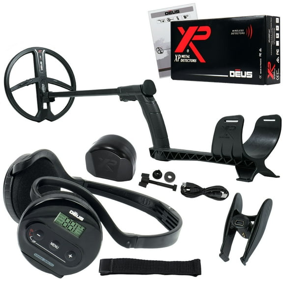 XP Deus Metal Detector w/ Backphone Headphones and 9 X35 Waterproof Search Coil