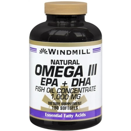 Orange Windmill - Windmill Omega III EPA + DHA Softgels Natural 180 Soft Gels