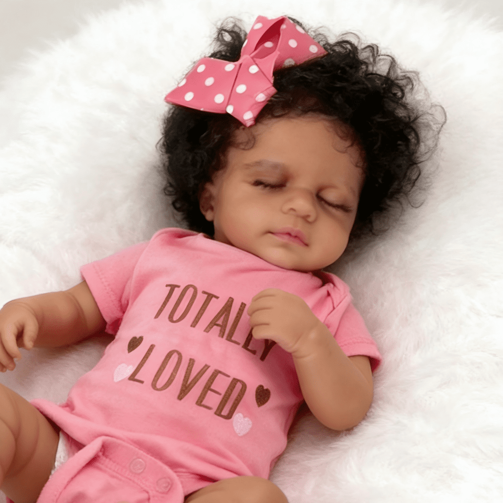 Dayoff Kids 19 Inch Lifelike Reborn Baby Dolls Black -Realistic Baby Doll With Clothes(No Accessories)For Kids Age 3+