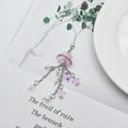 thumbnail image 4 of SIEYIO Star Heart Keychain Phone Lanyard Crystal Purple Fringe Round Bead Phone Charm, 4 of 18