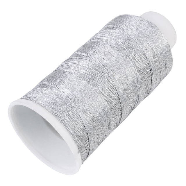 OFFIGAM Hilo Para Acolchar Y Confeccionar Color Plata Con Resistencia Y Baja Pelusa