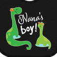 thumbnail image 4 of Inktastic Nanas Boy Grandson Dinosaur Boys Baby Bib, 4 of 4
