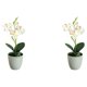 thumbnail image 2 of Plantas artificiales Inteprter no tóxicas hipoalergénicas en maceta falso Blanco 2Conjunto, 2 of 6