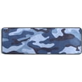 thumbnail image 5 of SKYSONIC 2'X6' Military Camouflage Runner Rug with Rubber Backing, Blue Army Camo Non Slip Entryway Rug Runner Washable Soft Area Rug Carpet for Hallway Bedroom Kitchen Decor, 5 of 6