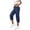 Navy-capris for women, variant on YanHoo Womens Cargo Capris Elastic Waisted Drawstring Workout Capri Pants Outdoor Hiking Cropped Trousers with Pockets